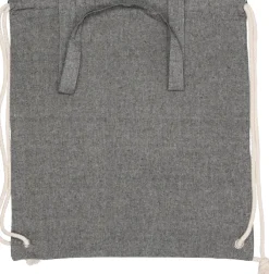 Torba bawełniana z długimi uszami z recyklingu 140 g/m2 ADDISON / Czarny 254303