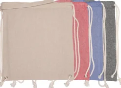 Torba bawełniana z długimi uszami z recyklingu 140 g/m2 ADDISON / Beżowy 254306