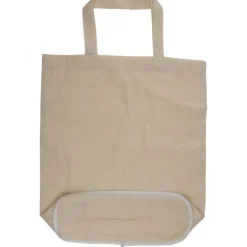 Torba bawełniana z krótkimi uszami składana 120 g/m2 FERRARA / Beżowy 085913