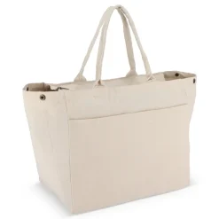 Torba bawełniana z zamkiem błyskawicznym OEKO-TEX® 39 x 24 x 34 cm 320 g/m² / Ecru LT95387-N0054