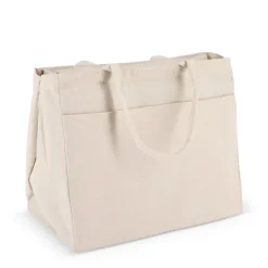 Torba bawełniana z zamkiem błyskawicznym OEKO-TEX® 39 x 24 x 34 cm 320 g/m² / Ecru LT95387-N0054