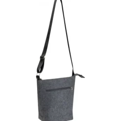 Torba filcowa na ramię rPET LAGOS / Ciemnoszary 431377