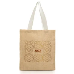 Torba jutowa z bawełnianymi uchwytami / Strapcote / Brązowy IP31111837