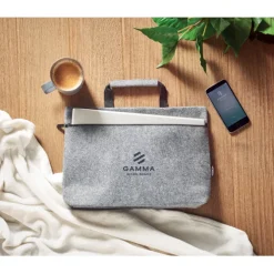 Torba na laptopa z filcu RPET / Szary MO6718-07