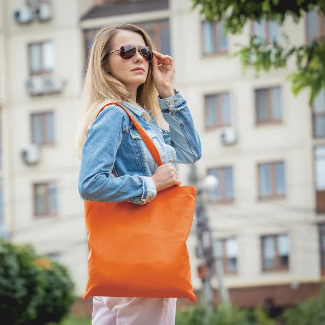 Torba na ramię OEKO-TEX® 140g/m² 38x42cm / Pomarańczowy LT95156-N0026