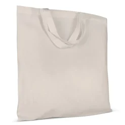 Torba na ramię z bawełny OEKO-TEX® 140g/m² 38x42cm krótkie rączki / Ecru LT95255-N0054