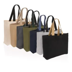 Torba na zakupy AWARE™, bawełna z recyklingu / Brązowy P762.959