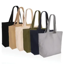 Torba na zakupy AWARE™, bawełna z recyklingu / Zielony P762.967