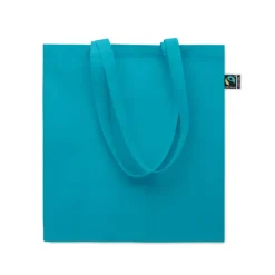 Torba na zakupy Fairtrade 180 g / Turkusowy MO2590-12