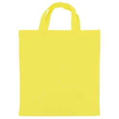Torba na zakupy OEKO-TEX® color short 140g/m² 38x42 cm / żółty LT95256-N0041