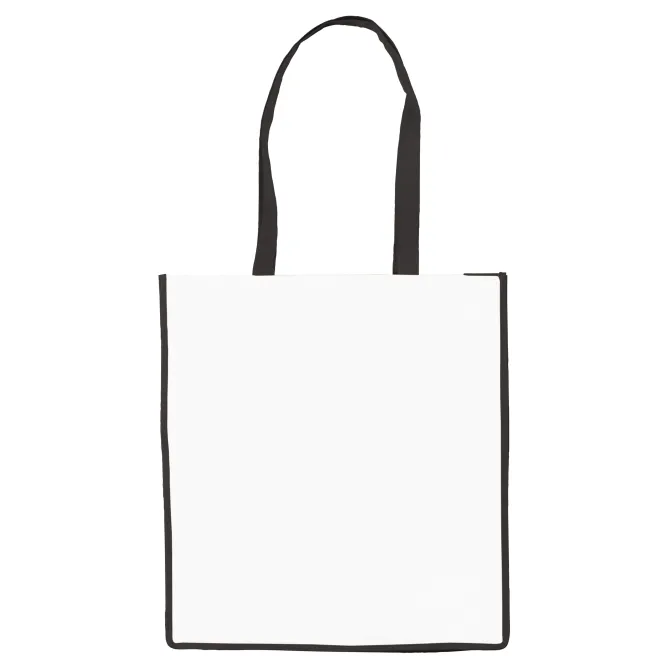 Torba non-woven 75g/m² / Biały / czarny LT91479-N0102