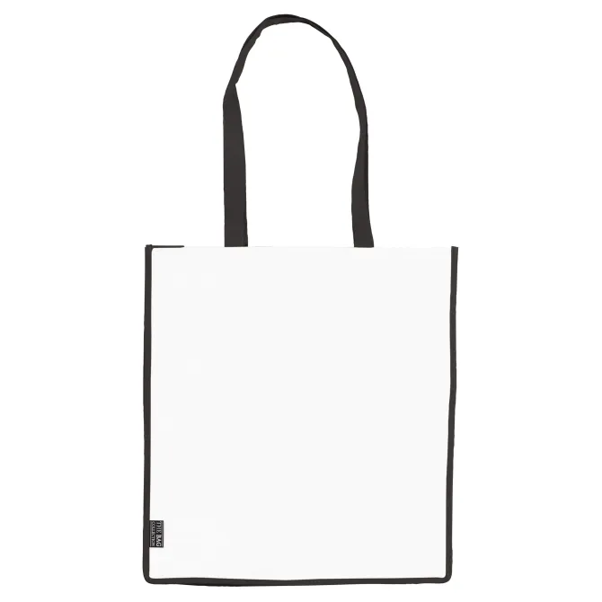 Torba non-woven 75g/m² / Biały / czarny LT91479-N0102