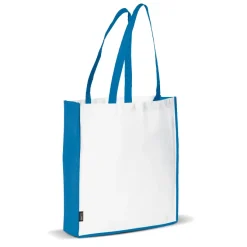 Torba non-woven 75g/m² / Biały / niebieski LT91479-N0111