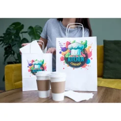 Torba papierowa A4 | Dialla B / Biały V0004-02