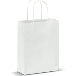 Torba papierowa ze skręcanymi uchwytami 90g/m² 18x8x22cm / Biały LT91622-N0001