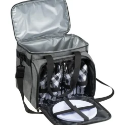 Torba piknikowa termiczna dla 4 osób MUMBAI / Ciemnoszary 297577