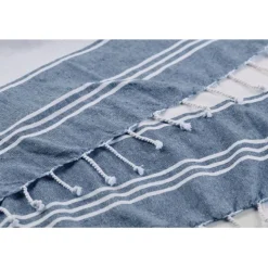 Torba plażowa i ręcznik hammam / Niebieski MO2954-04