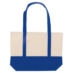 Torba plażowa płótno bawełniane OEKO-TEX® 280g/m² 42x10x30cm / Niebieski LT95247-N0011