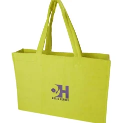 Torba plażowa Siam z materiału frotte z recyklingu GRS, o pojemności 13 l / Limonka 12075263