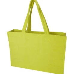Torba plażowa Siam z materiału frotte z recyklingu GRS, o pojemności 13 l / Limonka 12075263