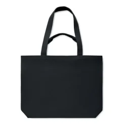 Torba plażowa z płótna 320 gr/m² / Czarny MO2485-03