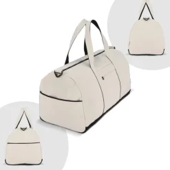 Torba podróżna/sportowa InSideOut Reuuz Canvas 28 x 56 x 28 cm / Beżowy / czarny LT57113-N5502