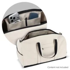 Torba podróżna/sportowa InSideOut Reuuz Canvas 28 x 56 x 28 cm / Beżowy / czarny LT57113-N5502