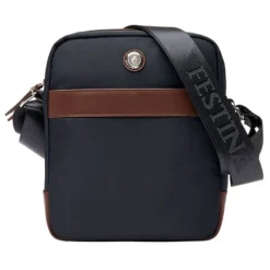Torba reporterska Button Navy & Brown / Granatowy FTR426N