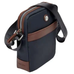 Torba reporterska Button Navy & Brown / Granatowy FTR426N