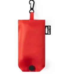 Torba RPET na zakupy, składana / Czerwony V8170-05