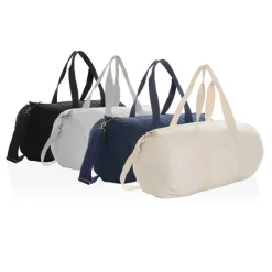 Torba sportowa, podróżna AWARE™, bawełna z recyklingu / Biały P707.190