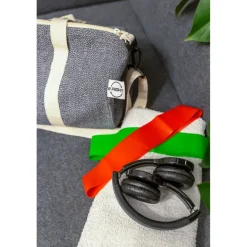 Torba sportowa, podróżna B'RIGHT z bawełny z recyklingu i poliestru z recyklingu | Asha / Szary V7288-19
