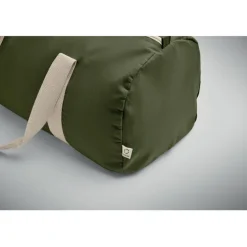 Torba sportowa z bawełny z recykli / Zieleń Wojskowa MO2550-49