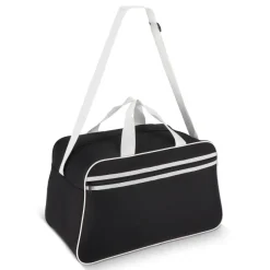 Torba sportowo-podróżna R-PET 600D 48 x 25 x 28 cm 30 l / Czarny / biały LT95366-N0201
