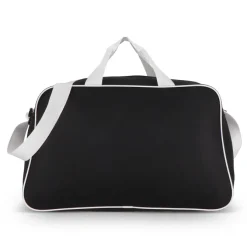 Torba sportowo-podróżna R-PET 600D 48 x 25 x 28 cm 30 l / Czarny / biały LT95366-N0201