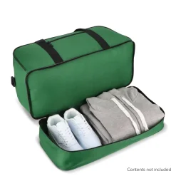Torba sportowo-podróżna R-PET 600D 55,5 x 25 x 36 cm 50 l / Zielony LT95369-N0031