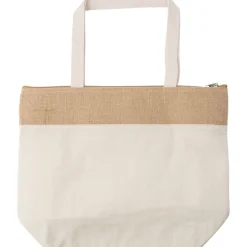 Torba termoizolacyjna z bawełny i juty / Khaki V4891-25