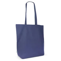 Torba z bawełny organicznej długa 270g/m² 42x12x43 cm / Ciemnoniebieski LT95379-N0010