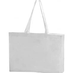 Torba z bawełny organicznej z długimi uszami 270 g/m2 BARI / Biały 322906
