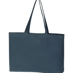 Torba z bawełny organicznej z długimi uszami 270 g/m2 BARI / Granatowy 322944