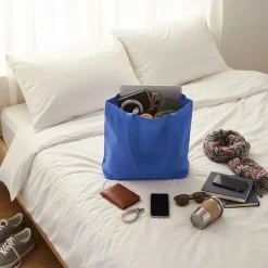 Torba z bawełny z recyklingu i poliestru z recyklingu na zakupy B'RIGHT | Porter / Jasnozielony V8822-10