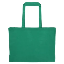 Torba z bawełny z recyklingu z dnem 140g/m² 49x14x37cm / Ciemnozielony LT95243-N0030