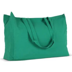 Torba z bawełny z recyklingu z dnem 140g/m² 49x14x37cm / Ciemnozielony LT95243-N0030