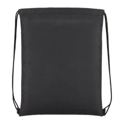 Torba ze sznurkiem z powlekanego PU R-PET 600D, wymiary 33 x 42 cm / Czarny LT91394-N0002