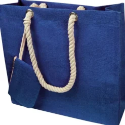 Torba z juty z portfelem MILDRED / Niebieski 6086504