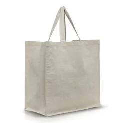 Torba z recyklingowej bawełny 180g z laminowanym wnętrzem / SHOPPER / Beżowy IP31117381