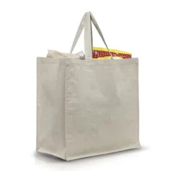 Torba z recyklingowej bawełny 180g z laminowanym wnętrzem / SHOPPER / Beżowy IP31117381