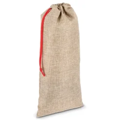 Torebka na wino w stylu juty 14 x 34 cm / Naturalny LT90277-N0094