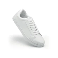 Trampki z PU rozmiar 46 / Bialy MO2246-06