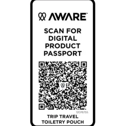 Trip Aware™, kosmetyczka podróżna wykonana z materiałów z recyklingu, 2 l / Hale Blue 12076755